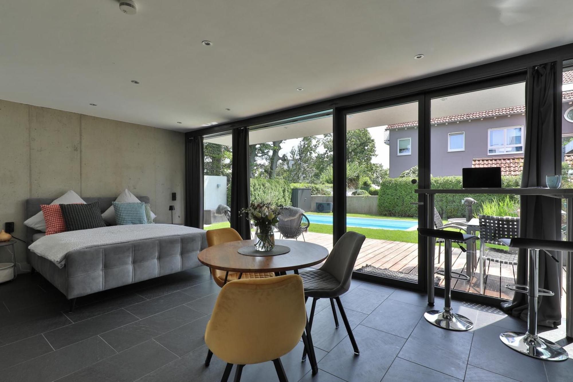 Modernes Studio-Apartment Gersthofen Dış mekan fotoğraf